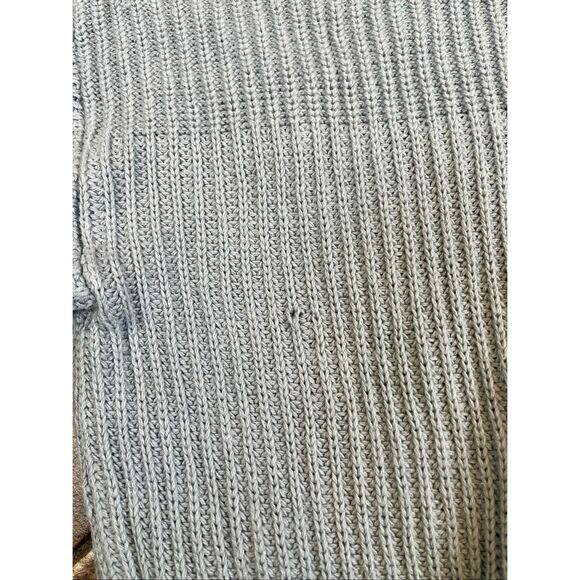 Cabi Fair Play Ribbed Blue Reversible Knit Sweater Large - Picture 11 of 13